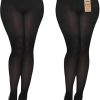 2 Pairs 80D Tights for Women,Women's Sheer Black Tights,Soft Opaque Pantyhose and Stockings for Comfort and Elegance
