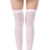 Women Costume Thigh High Silk Stockings for Woman 80D Semi Opaque Over Knee Socks Cosplay Knee High Hosiery