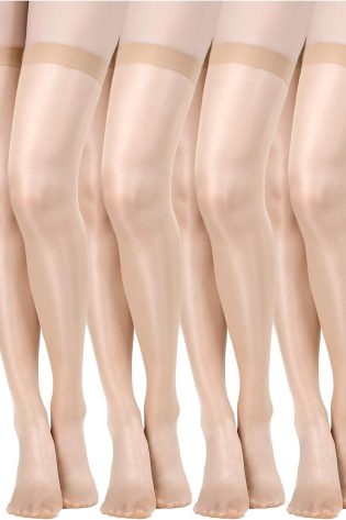 4 Pairs Shiny Thigh High Stockings Shimmery Silk Sheer over the Knee Stockings for Women Halloween Cosplay