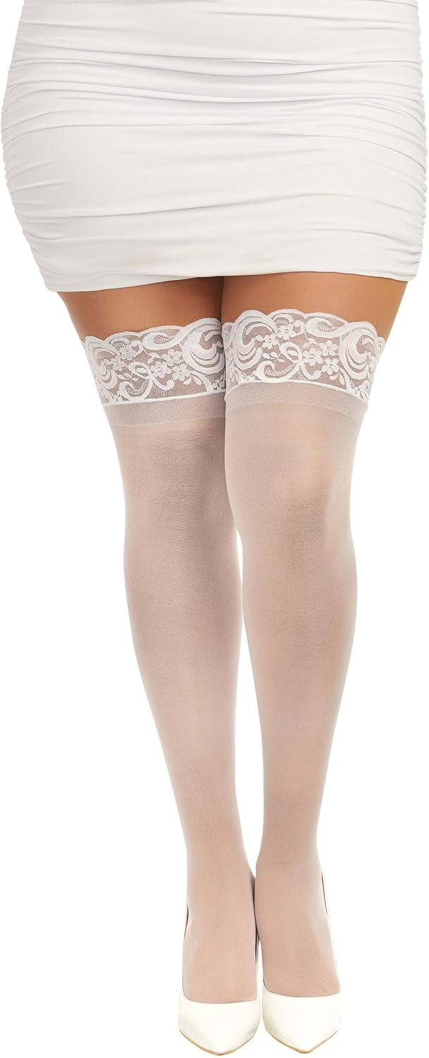 womens Sheer Thigh High Socks