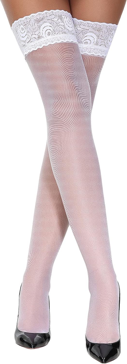 Lace Top Thigh High Stockings