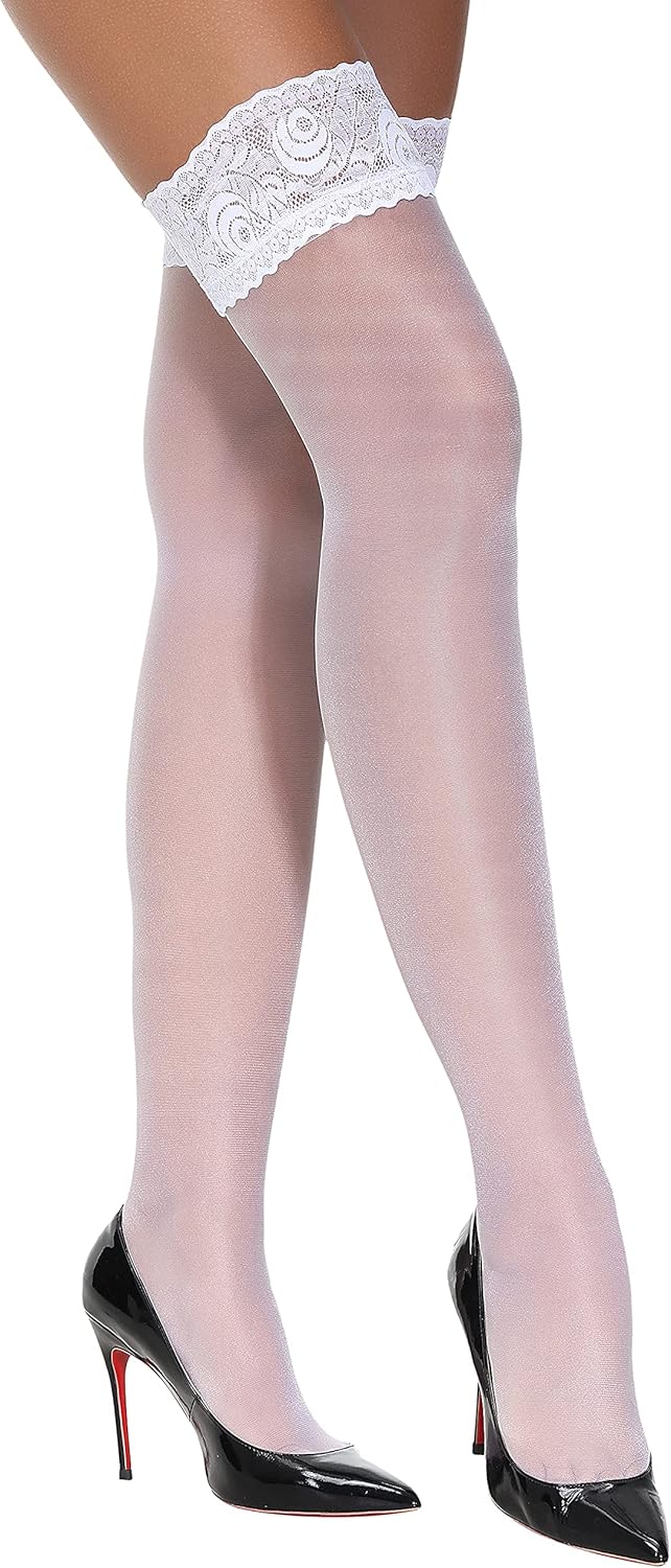 Lace Top Thigh High Stockings - Image 2